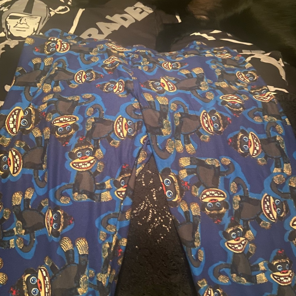 Ultra rare new size tc lularoe sock monkey leggings